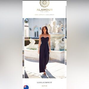 Elegant Black Strapless Jumpsuit